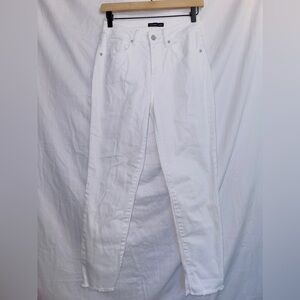 Sincerely Jules White Wash Denim High Waisted Straight Leg Jeans size 1/25
